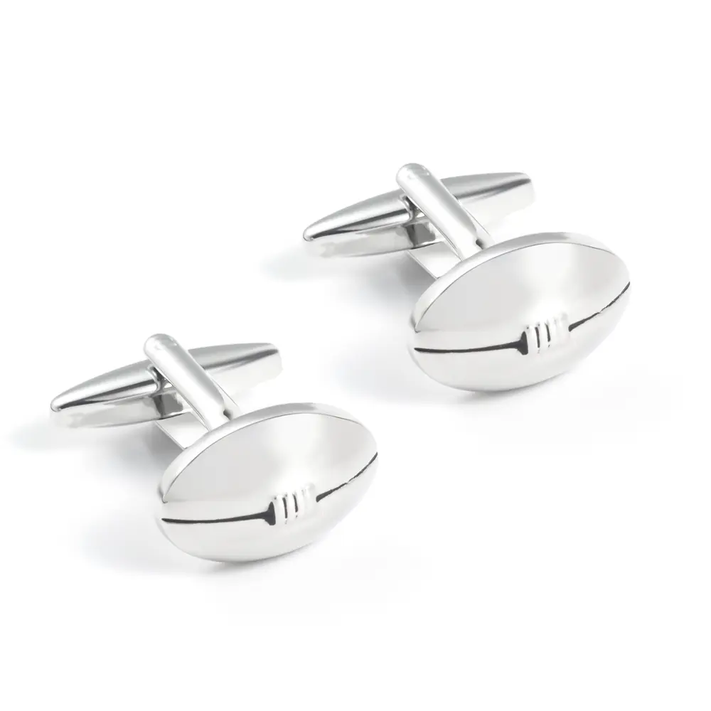 JINJIE OEM Fashion Wedding Personalized Silver Plated Baseball Sports Cufflinks for Men Shirt CC0013
