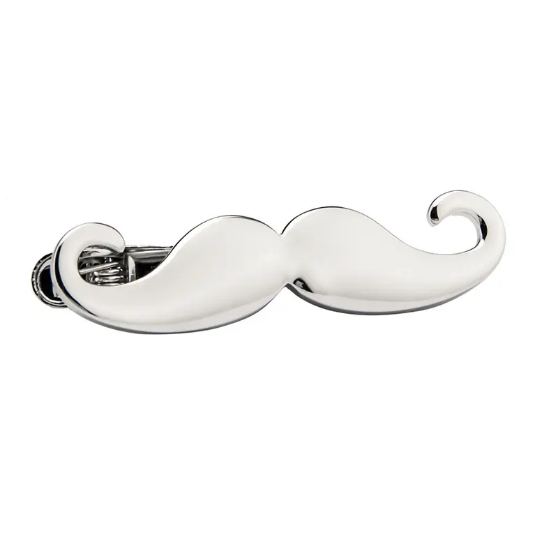 JINJIE New Popular Fashion Tie Bar Silver Big Beard Style Mens Tie Clip For Suit Wholesale TL1008-S
