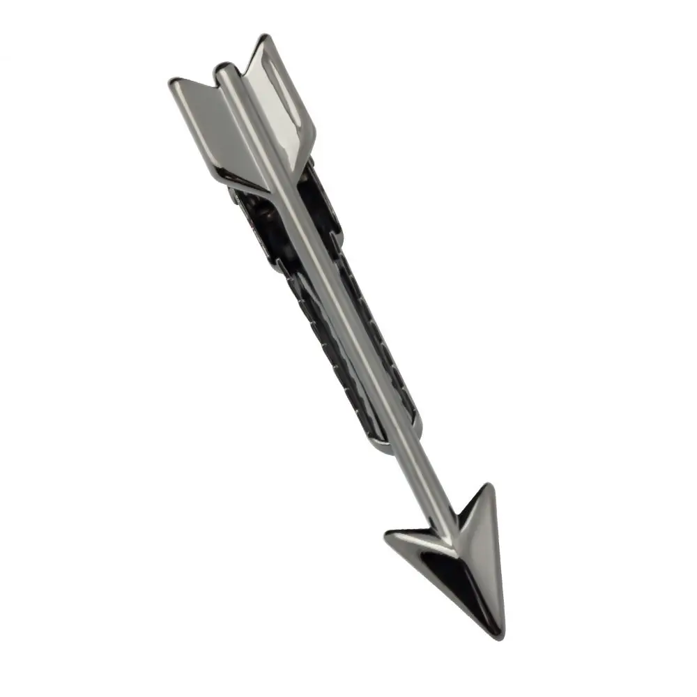 Hot Selling Novelty Black Arrow Design Style Tie Clips Men Tie Stickpins Fashion Gift Accessories TL1019-B