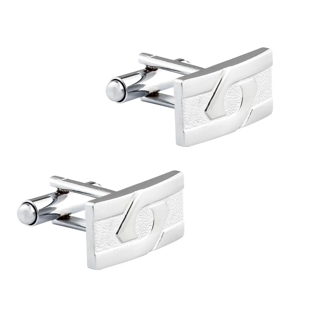 JINJIE High-end Rectangular Wavy Metal Formal Cufflinks Men's Suit Shirt Accessory CL-C273