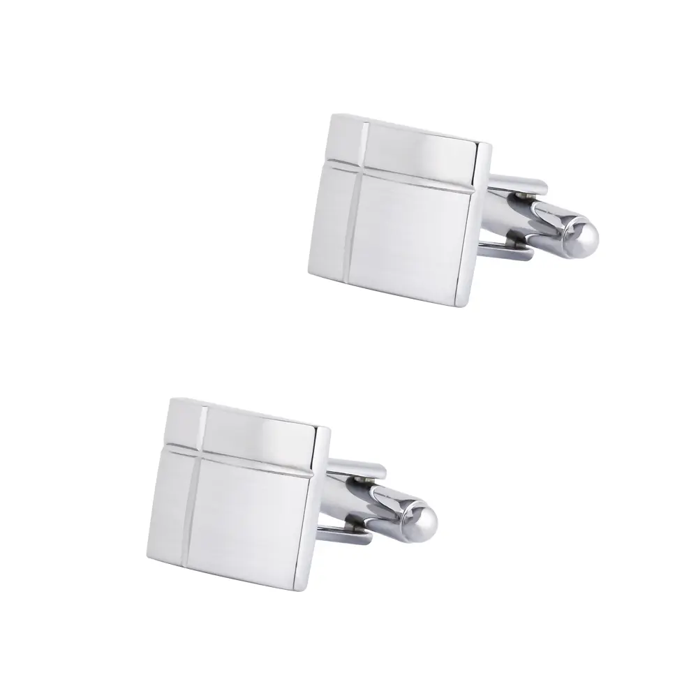 Wholesale New Arrival Elegant Glossy Engraving Button French Exquisite Cufflinks CL-C016