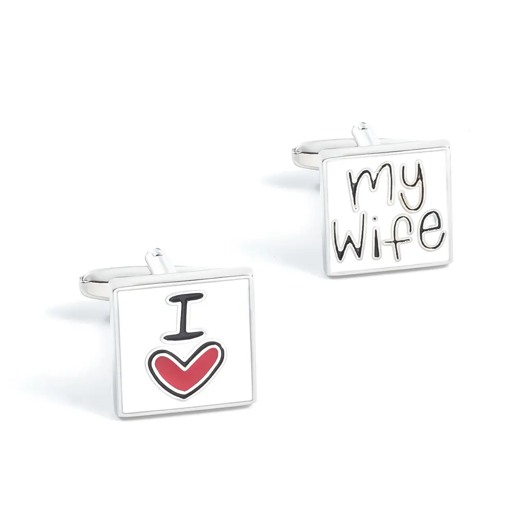 Luxury Custom Copper Stylish I Love My Wife Ena...