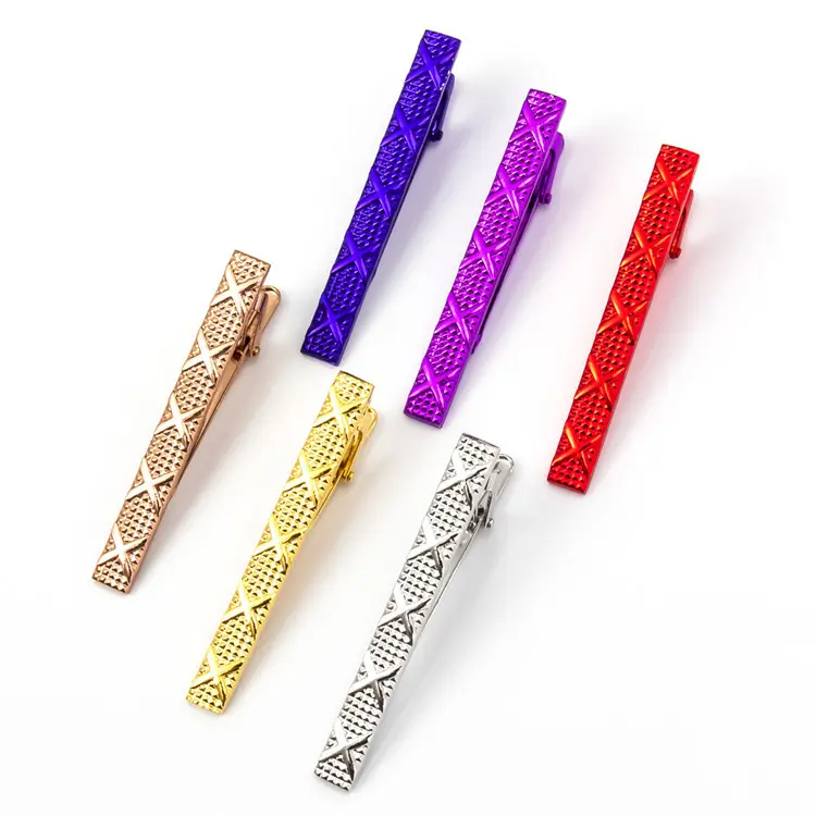 Metal Tie Clips Set For Men Business Suit Fashi...