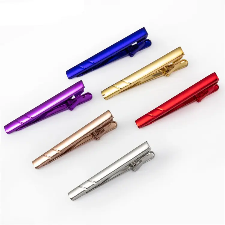 Tie Clips For Men Multicolor Blank Brass Base Elegant Wedding Business Tie Pin Clip Wholesale TL1129